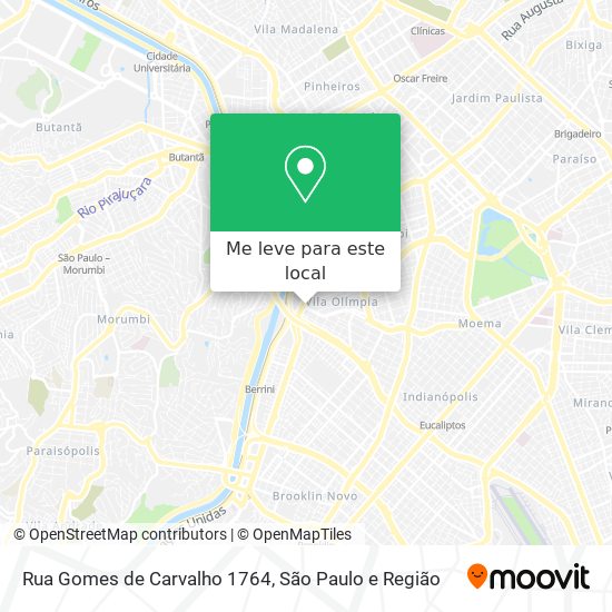 Rua Gomes de Carvalho 1764 mapa