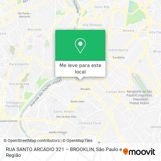 RUA SANTO ARCÁDIO  321 – BROOKLIN mapa