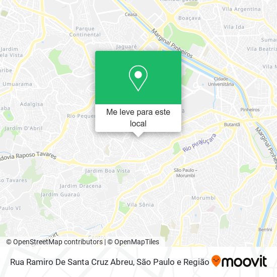 Rua Ramiro De Santa Cruz Abreu mapa