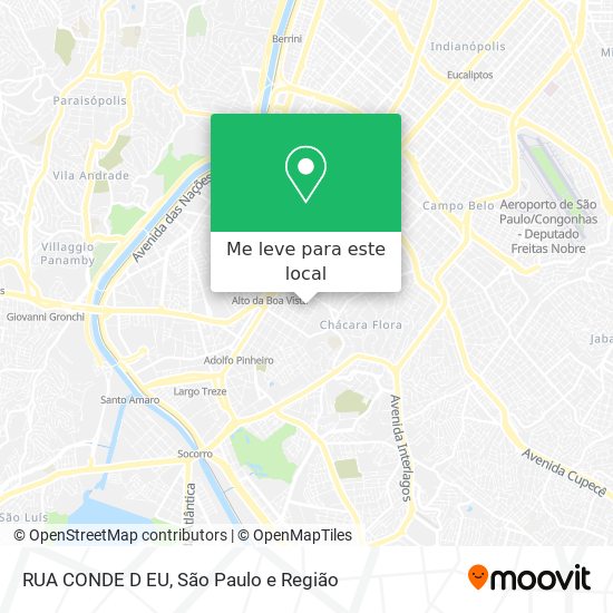 RUA CONDE D EU mapa