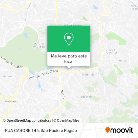 RUA CABORE 146 mapa