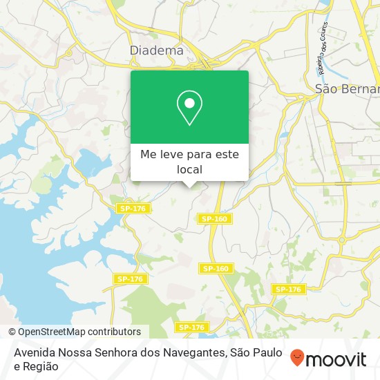 Avenida Nossa Senhora dos Navegantes mapa