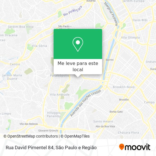 Rua David Pimentel 84 mapa