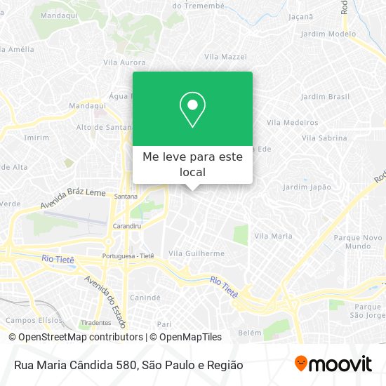 Rua Maria Cândida 580 mapa