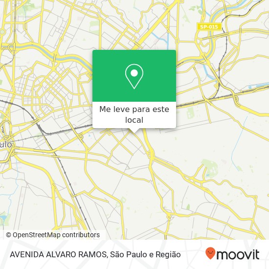 AVENIDA ALVARO RAMOS mapa