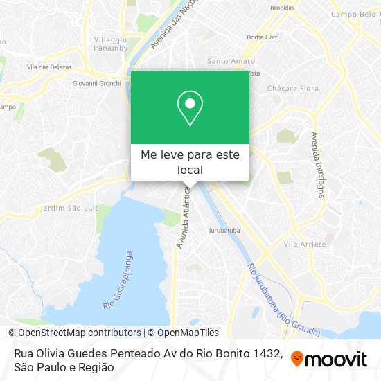 Rua Olivia Guedes Penteado  Av  do Rio Bonito  1432 mapa