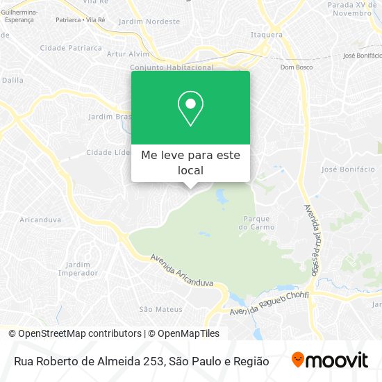 Rua Roberto de Almeida 253 mapa