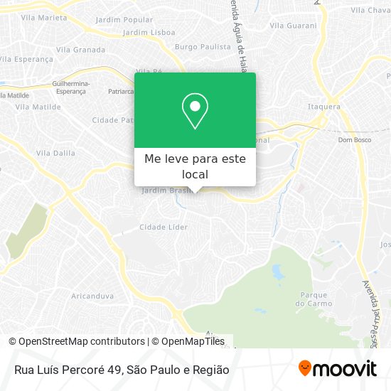 Rua Luís Percoré  49 mapa