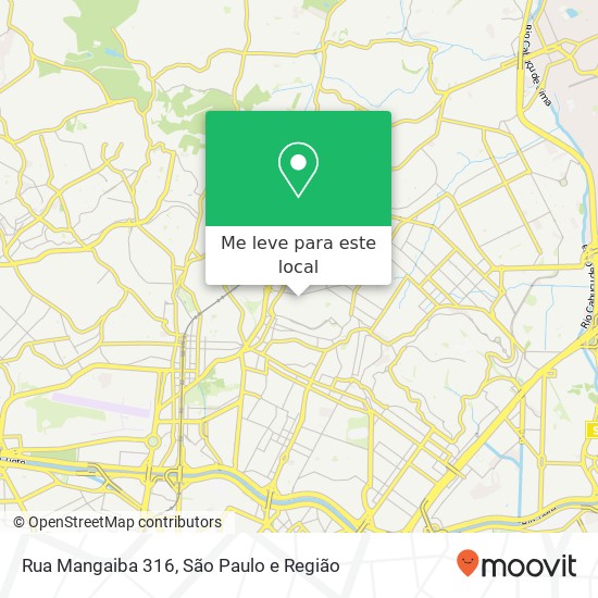 Rua Mangaiba 316 mapa