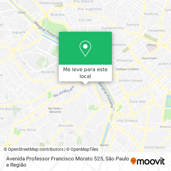 Avenida Professor Francisco Morato 525 mapa