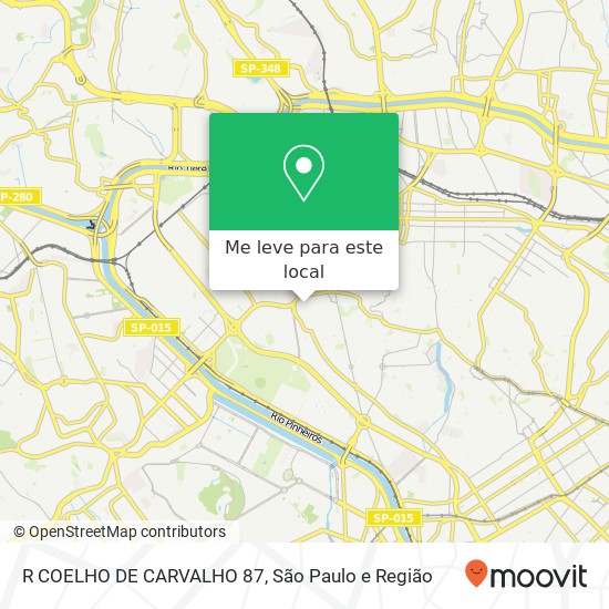 R COELHO DE CARVALHO 87 mapa