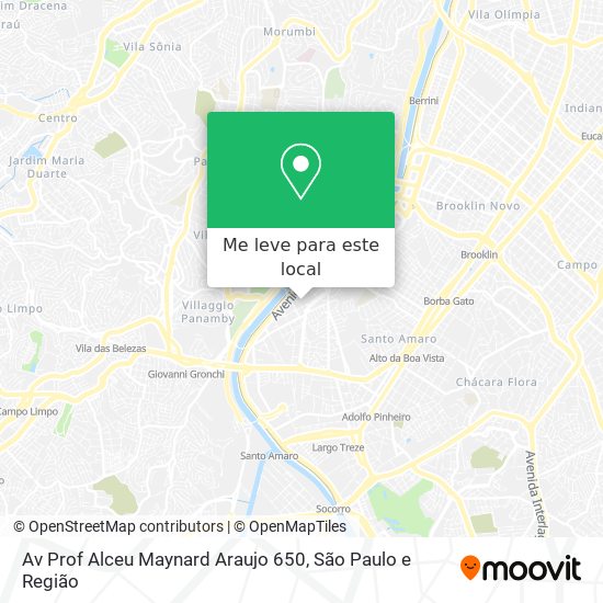 Av  Prof Alceu Maynard Araujo 650 mapa