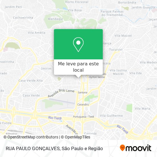 RUA PAULO GONÇALVES mapa