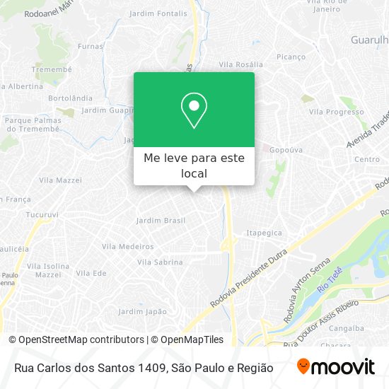 Rua Carlos dos Santos 1409 mapa