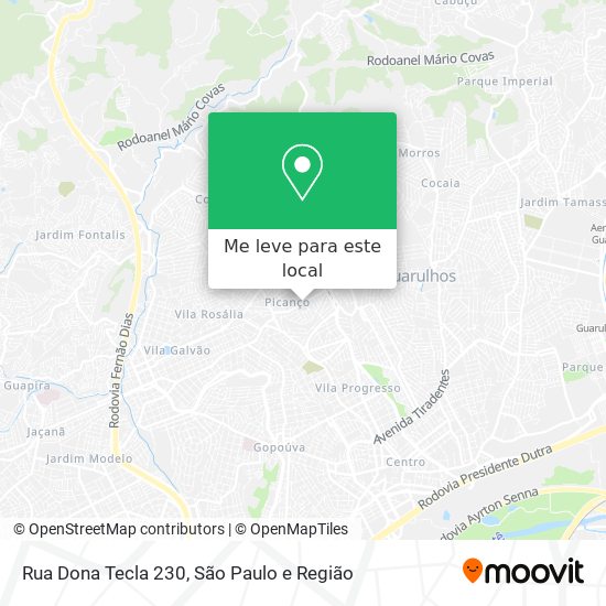 Rua Dona Tecla 230 mapa