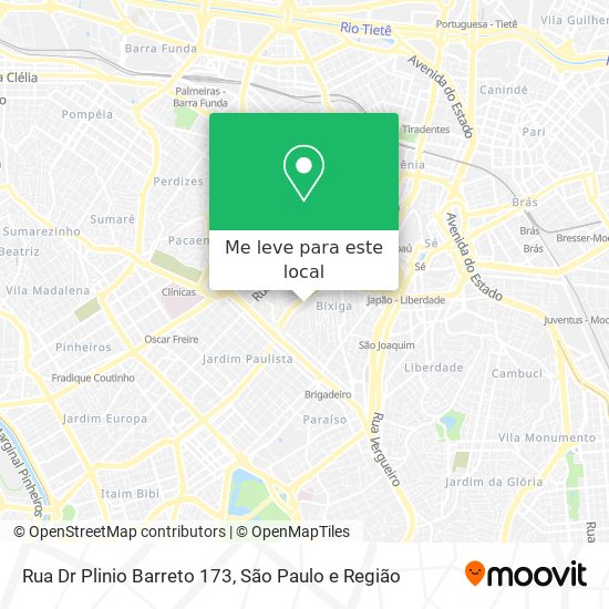 Rua Dr  Plinio Barreto  173 mapa