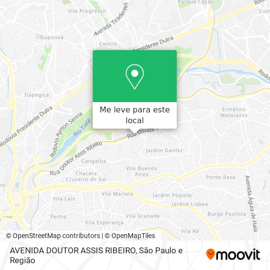 AVENIDA DOUTOR ASSIS RIBEIRO mapa