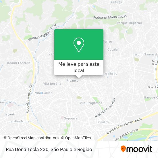 Rua Dona Tecla  230 mapa