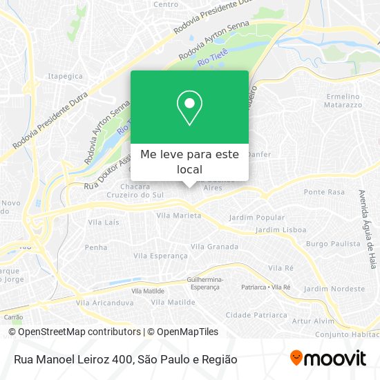 Rua Manoel Leiroz  400 mapa
