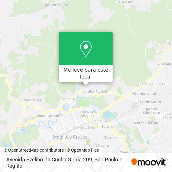 Avenida Ezelino da Cunha Glória 209 mapa