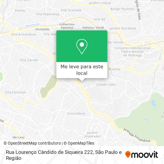 Rua Lourenço Cândido de Siqueira 222 mapa