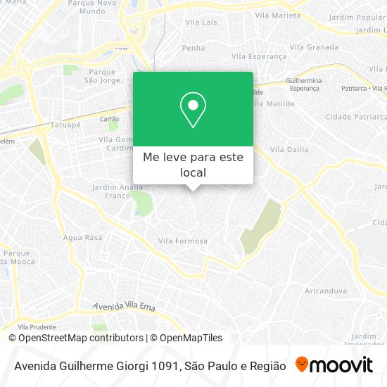 Avenida Guilherme Giorgi 1091 mapa
