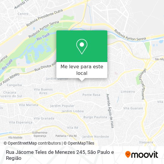 Rua Jácome Teles de Menezes 245 mapa