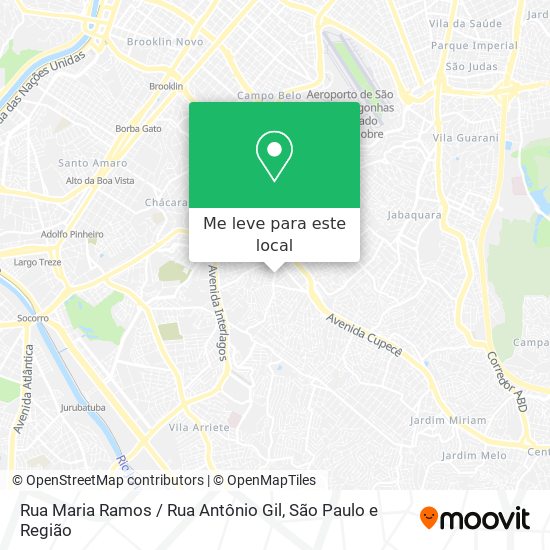 Rua Maria Ramos / Rua Antônio Gil mapa