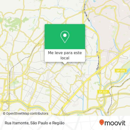 Rua Itamonte mapa