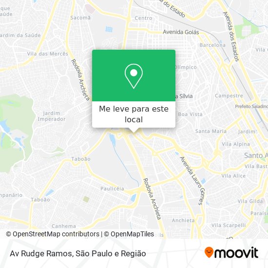 Av  Rudge Ramos mapa