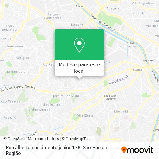 Rua alberto nascimento junior 178 mapa