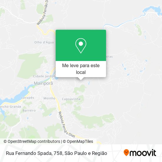 Rua Fernando Spada, 758 mapa