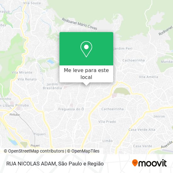 RUA NICOLAS ADAM mapa