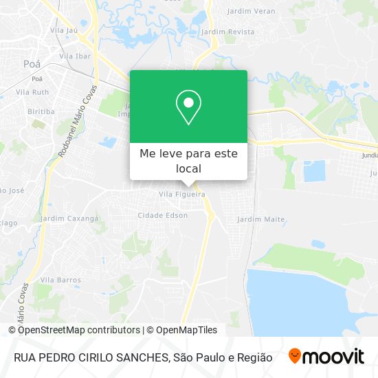 RUA PEDRO CIRILO SANCHES mapa