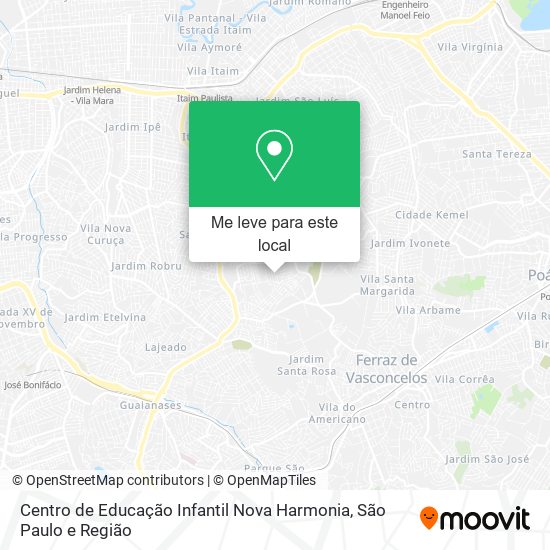Centro de Educação Infantil Nova Harmonia mapa