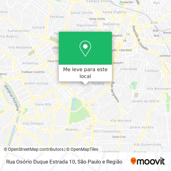 Rua Osório Duque Estrada 10 mapa