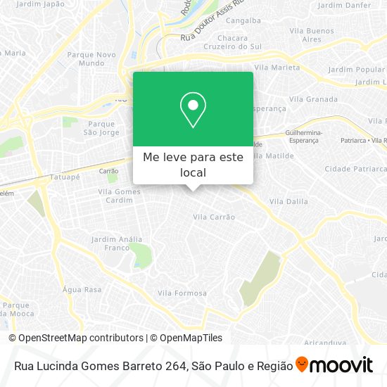 Rua Lucinda Gomes Barreto 264 mapa