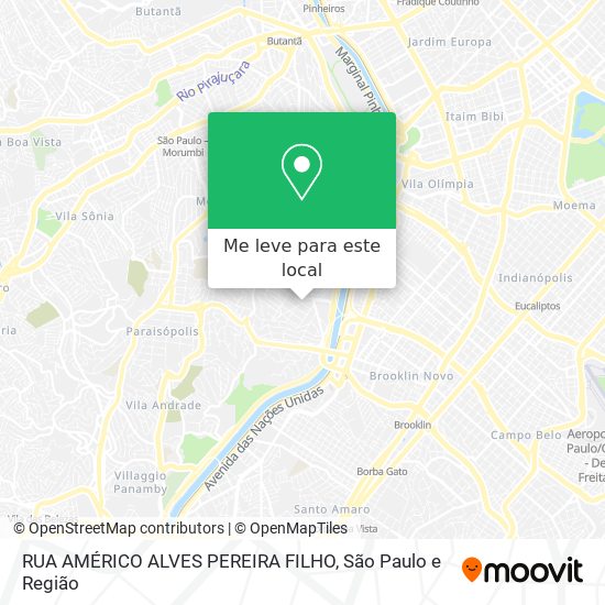 RUA AMÉRICO ALVES PEREIRA FILHO mapa