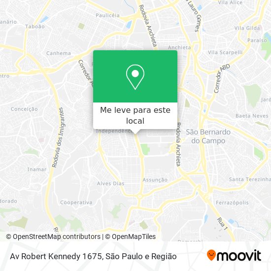 Av Robert Kennedy 1675 mapa