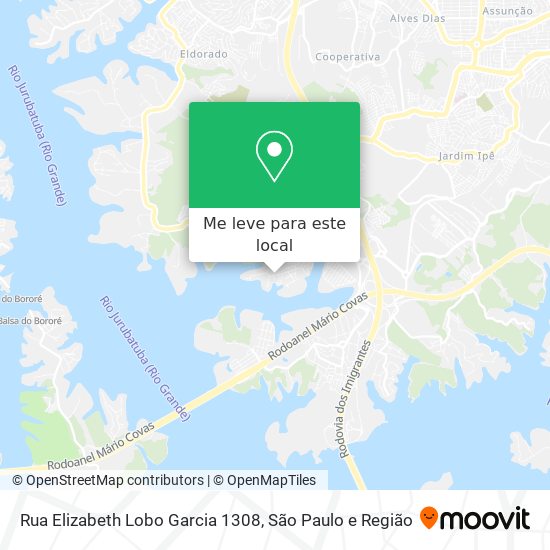 Rua Elizabeth Lobo Garcia 1308 mapa