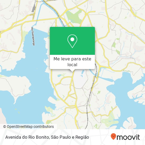 Avenida do Rio Bonito mapa
