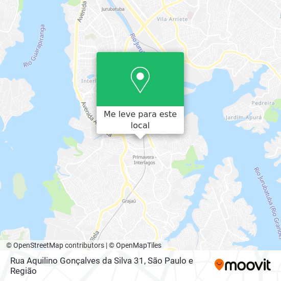 Rua Aquilino Gonçalves da Silva 31 mapa