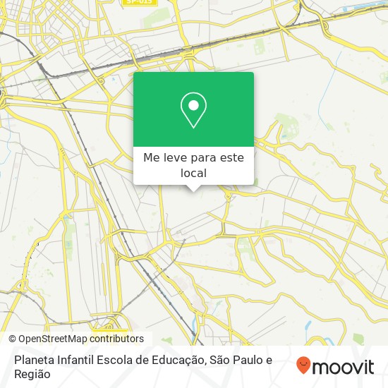 Planeta Infantil Escola de Educação mapa