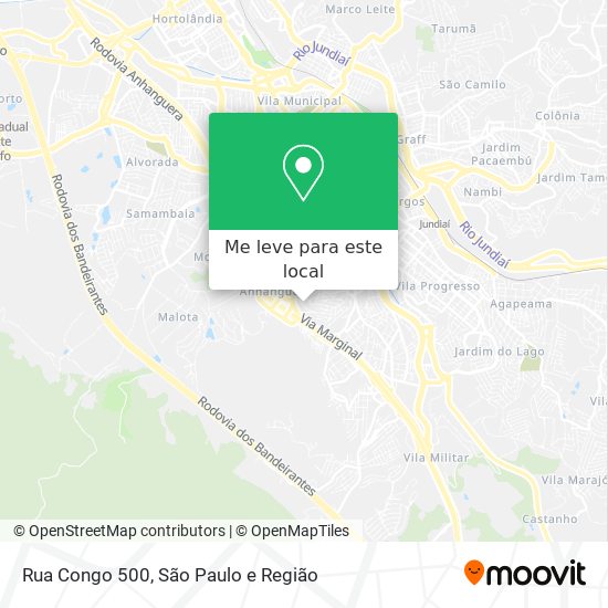 Rua Congo 500 mapa