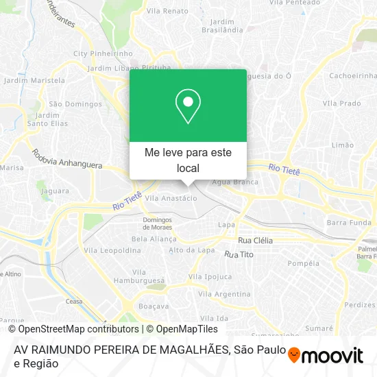 AV RAIMUNDO PEREIRA DE MAGALHÃES mapa