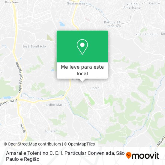 Amaral e Tolentino C. E. I. Particular Conveniada mapa
