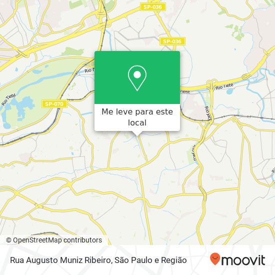 Rua Augusto Muniz Ribeiro mapa