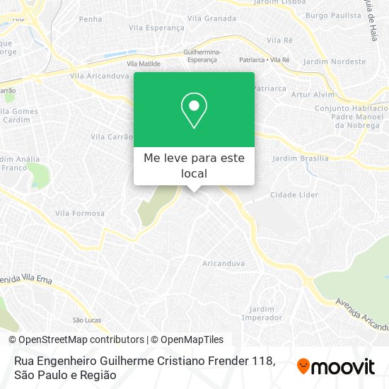 Rua Engenheiro Guilherme Cristiano Frender 118 mapa
