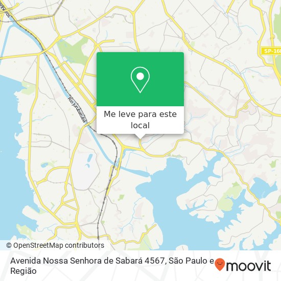 Avenida Nossa Senhora de Sabará 4567 mapa