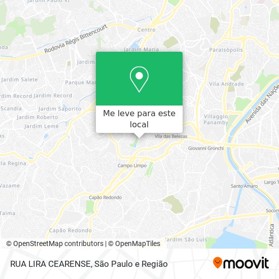 RUA LIRA CEARENSE mapa